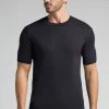 T-Shirt Gebreid van Gevlamd Katoen