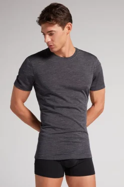 T-shirt met Korte Mouwen van Stretch Merinowol