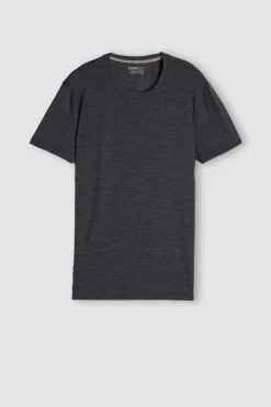 T-shirt met Korte Mouwen van Stretch Merinowol
