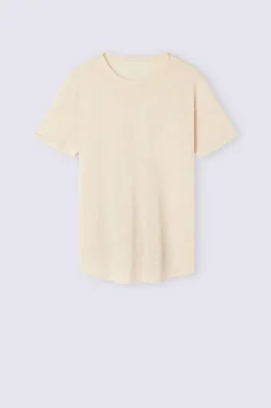 T-shirt met korte mouwen van linnen