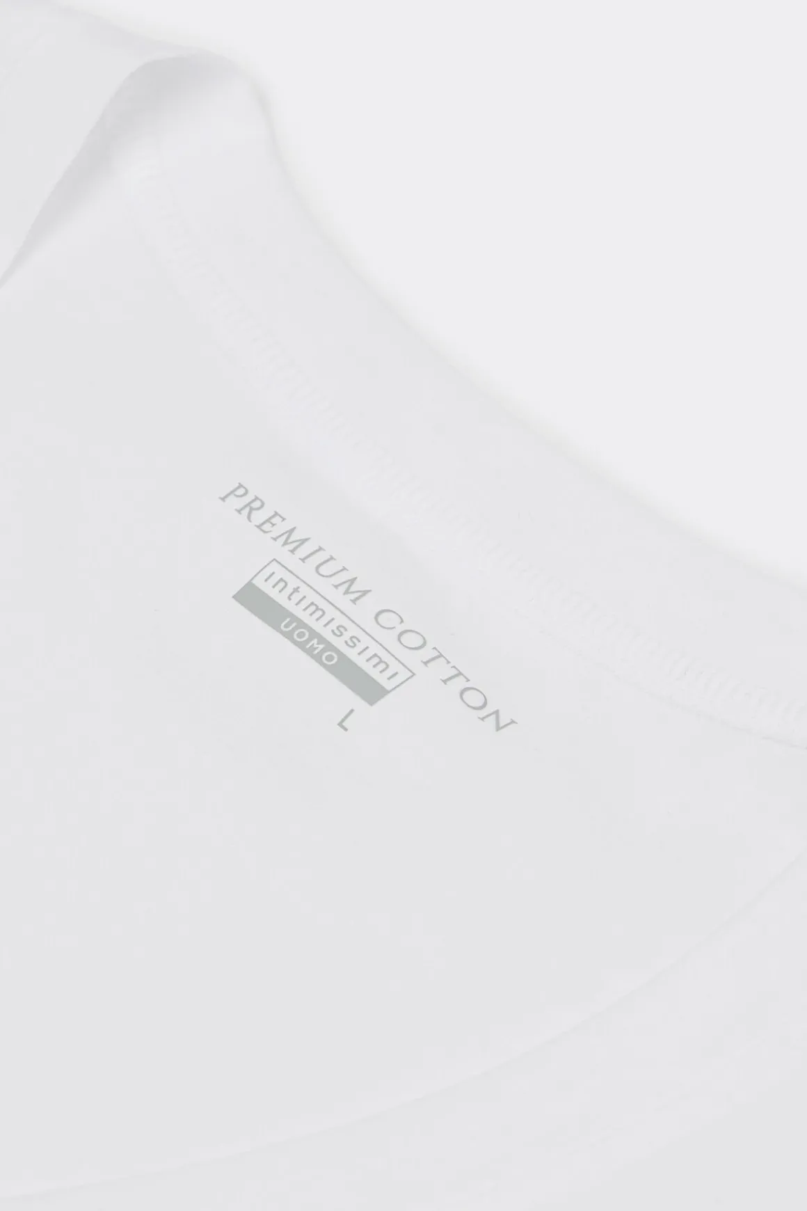 T-Shirt met V-Hals van Gemerceriseerd Premium Katoen