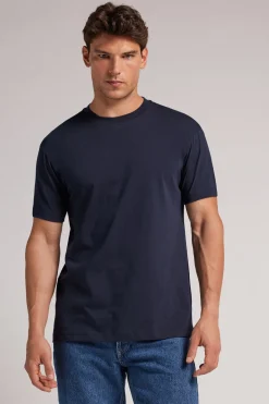 T-shirt Muscle Fit van Katoen