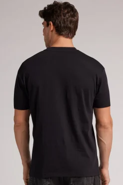 T-shirt Muscle Fit van Katoen