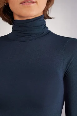 Ultralichte Top met Hoge Hals van Modal Kasjmier
