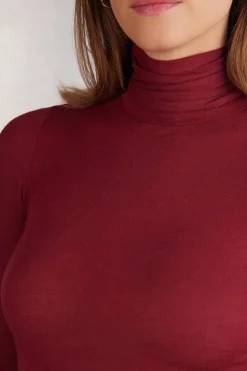 Ultralichte Top met Hoge Hals van Modal Kasjmier