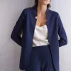Vest van Katoenen Interlock met Lange Mouwen