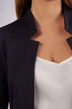 Vest van Katoenen Interlock met Lange Mouwen