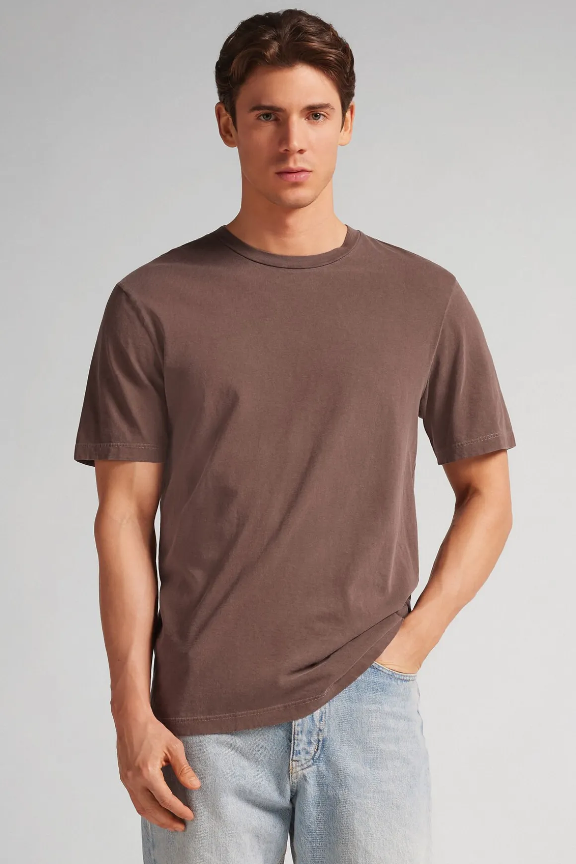Washed Collection T-shirt van Katoen