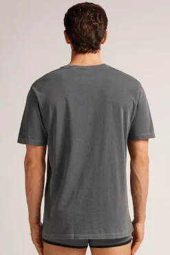 Washed Collection T-shirt van Katoen