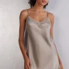 Zijden Slipdress met Kanten Detail