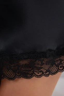 Zijden Slipdress met Kanten Detail