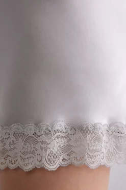 Zijden Slipdress met Kanten Detail