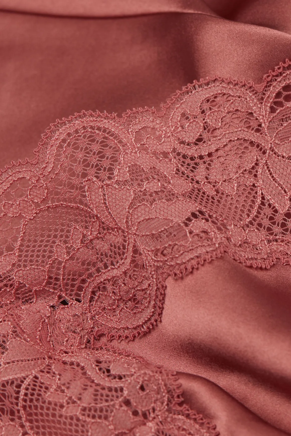 Zijden Slipdress met Kanten Detail