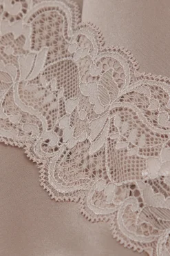 Zijden Slipdress met Kanten Detail