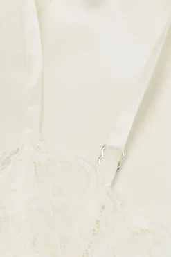 Zijden Slipdress met Kanten Detail