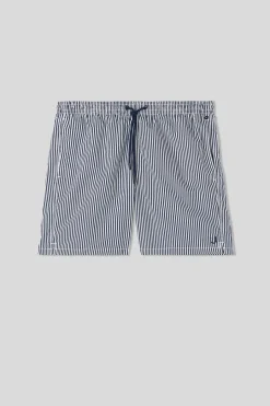 Zwemboxer met Blauwe Streepjesprint
